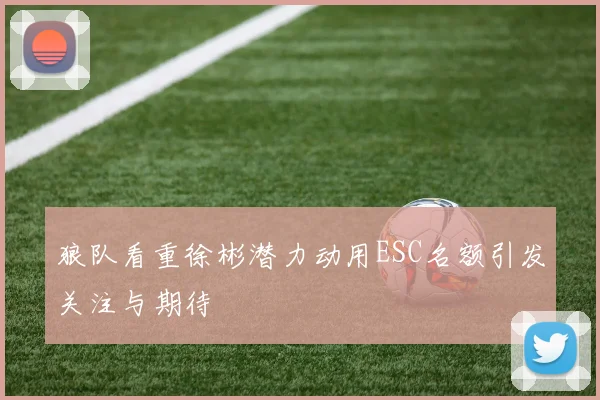 狼队看重徐彬潜力动用ESC名额引发关注与期待